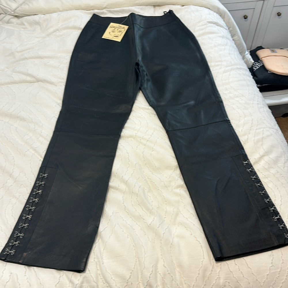 Leather pants.  New.  Patti LaBelle.  Size 10